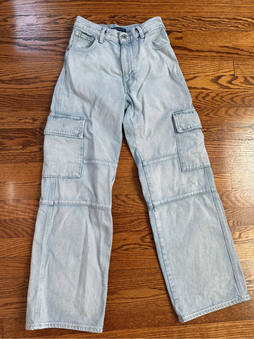 Levi’s Made & Crafted Cropped Cargo Straight Light Wash Blue Jeans W25